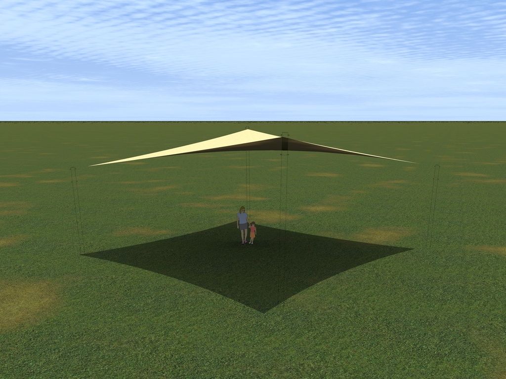 Toldo Vela Sombreadora L 82 m2