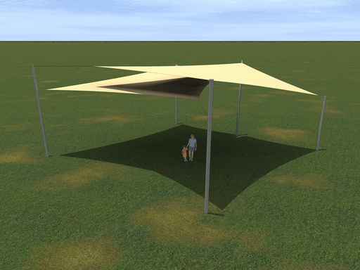 Kit 2 Toldos Vela L 12 x 12 m | Sombra Textil